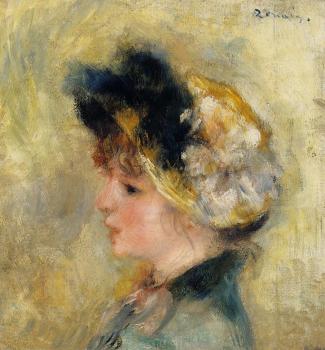 Pierre Auguste Renoir : Head of a Young Girl